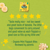 Organix Mini Organic Oat & Banana Flapjack Toddler Snacks Multipack   4 x 20g GOODS M&S   