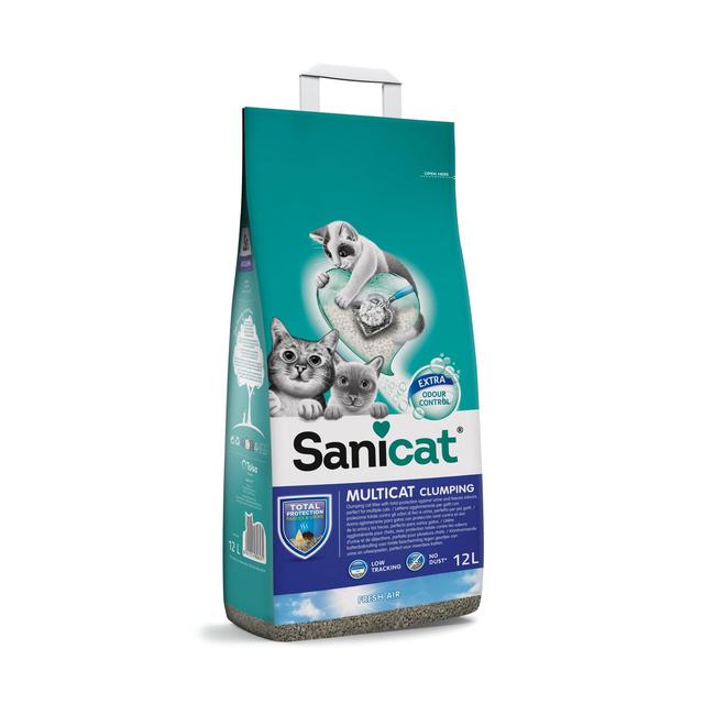 Sanicat Multicat Clumping Cat Litter   12L GOODS M&S   