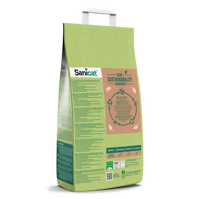 Sanicat Natura Activa 100% Green Clumping Cat Litter   2.5kg GOODS M&S   