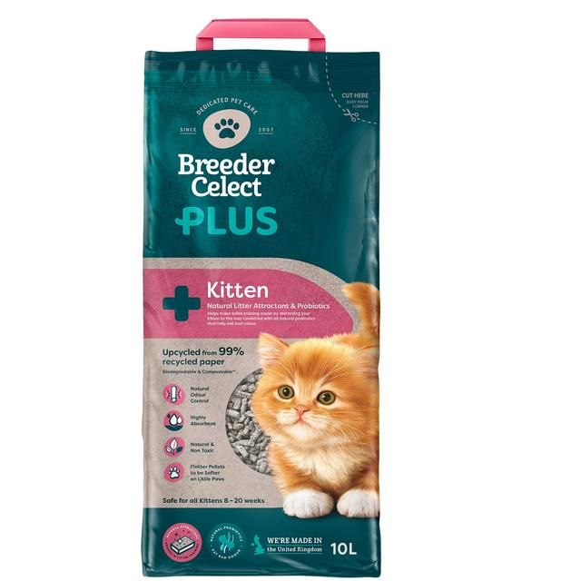 Breeder Celect Pro Biotic Kitten Paper Cat Litter   10L GOODS M&S   