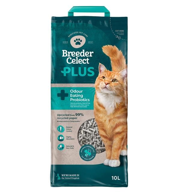 Breeder Celect Pro-Biotic Paper Cat Litter   10L