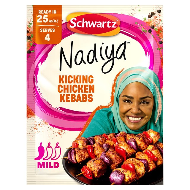 Schwartz x Nadiya Kicking Chicken Kebabs Recipe Mix   25g