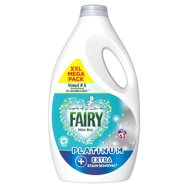 Fairy Platinum Non Bio Washing Liquid 63 Washes   2079ml