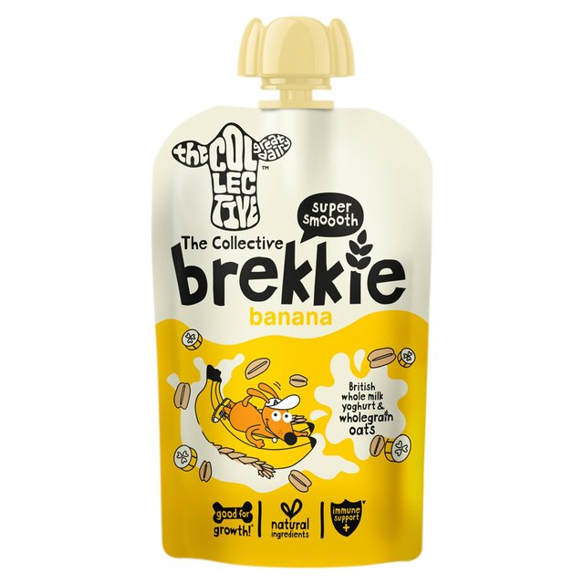 The Collective Dairy Brekkie Banana & Oat Kids Yoghurt Pouch   110g