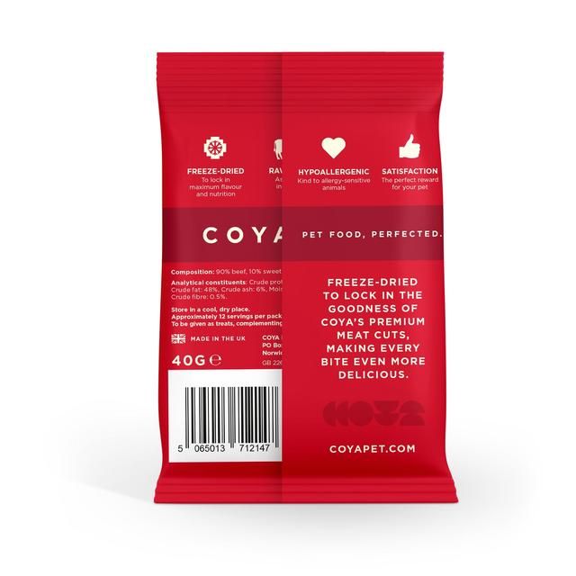 COYA Freeze-Dried Raw Adult Dog Treats Beef   40g GOODS M&S   