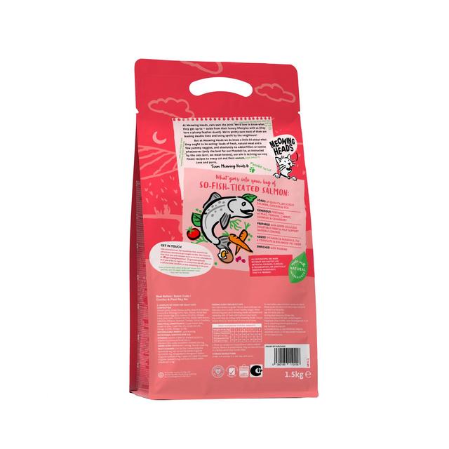 Meowing Heads So-fish-ticated Salmon Dry Cat Food   1.5kg