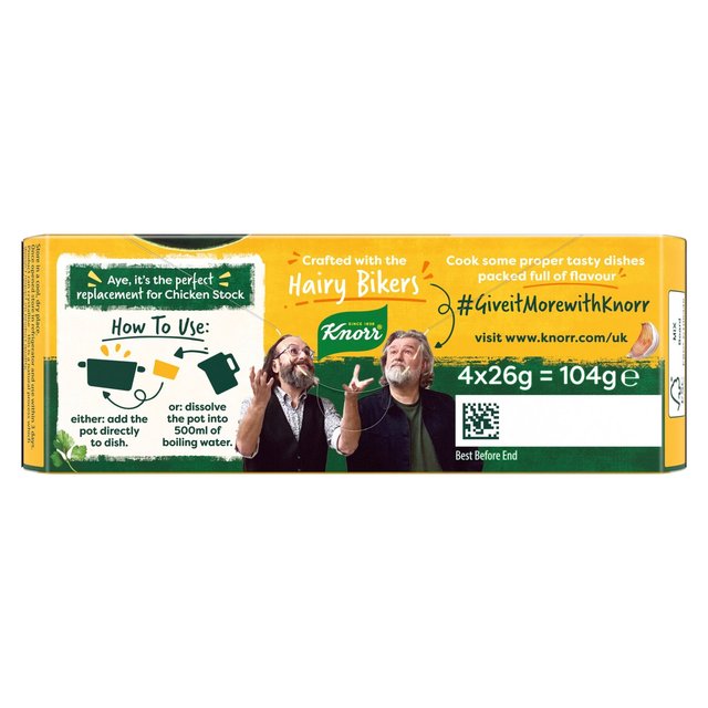 Knorr Hairy Bikers Meat Free Chicken Stock Pot   104g GOODS M&S   