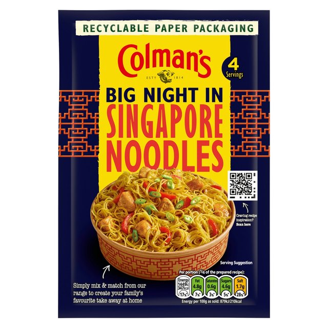 Colman's Big Night In Singapore Noodles Recipe Mix   23g