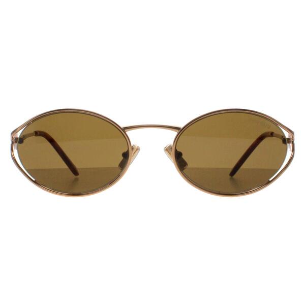 Miu Miu gold oval sunglasses MU52YS, UK version