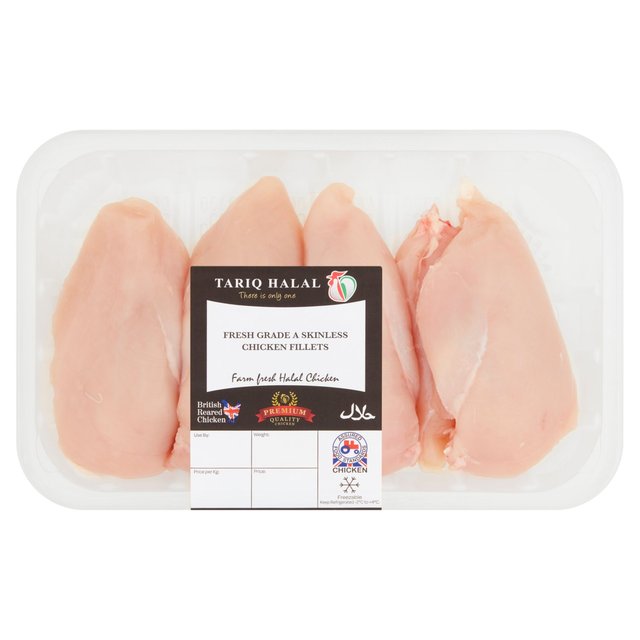 Tariq Halal Skinless Chicken Fillets   700g