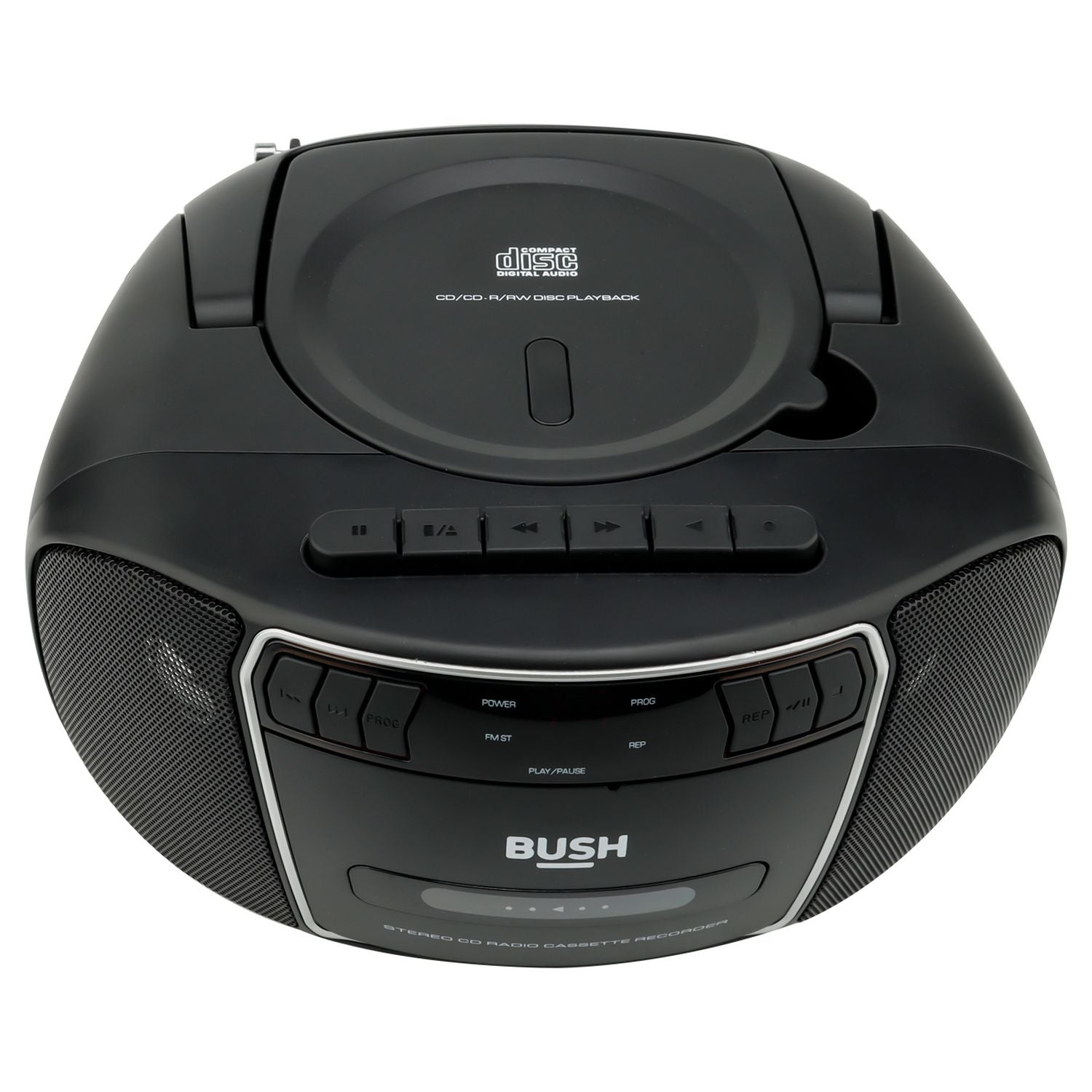Bush portable CD boombox with FM radio and cassette recorder (British brand)