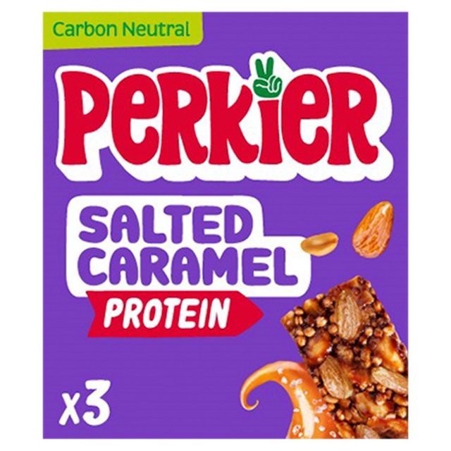 Perkier Salted Caramel Protein Bars   3 x 35g GOODS M&S   