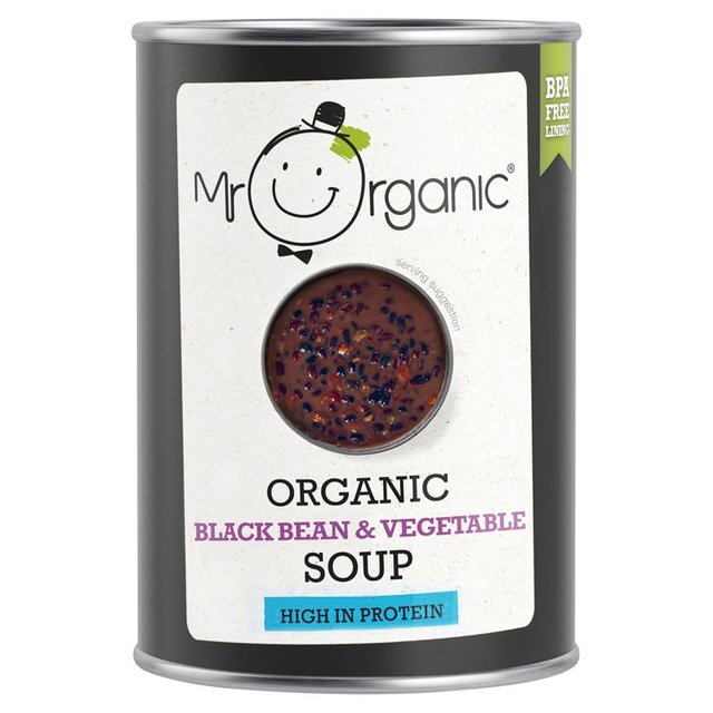 Mr Organic Black Bean & Vegetable Soup   400g GOODS M&S   