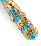 Montegrappa resin and yellow gold Montgolfier fountain pen, imported from the UK