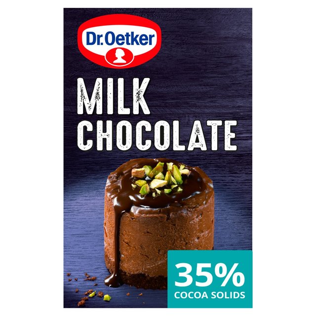 Dr. Oetker Milk Cooking Chocolate Bar   100g