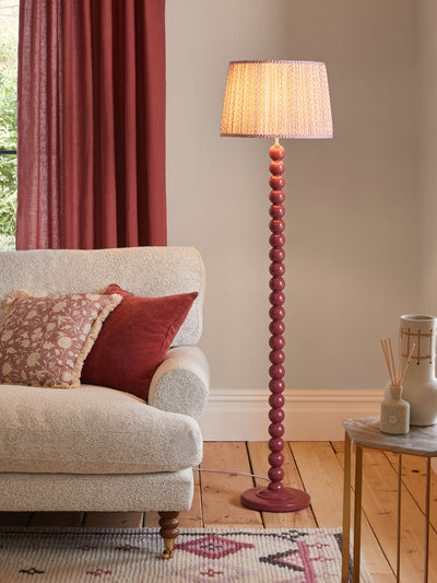 Next Red Bobbin Floor Lamp- Buy online at McGrocer