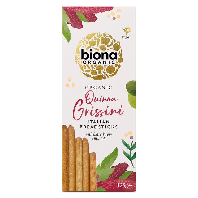 Biona Organic Quinoa Grissini Breadsticks with Extra Virgin Olive Oil   125g GOODS M&S   