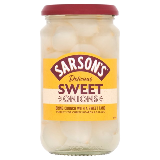 Sarson's Sweet & Mild Silverskin Onions   460g GOODS M&S   