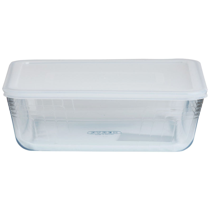 Pyrex set of 2 glass roasters with plastic lids, UK version
