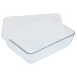 Pyrex set of 2 glass roasters with plastic lids, UK version