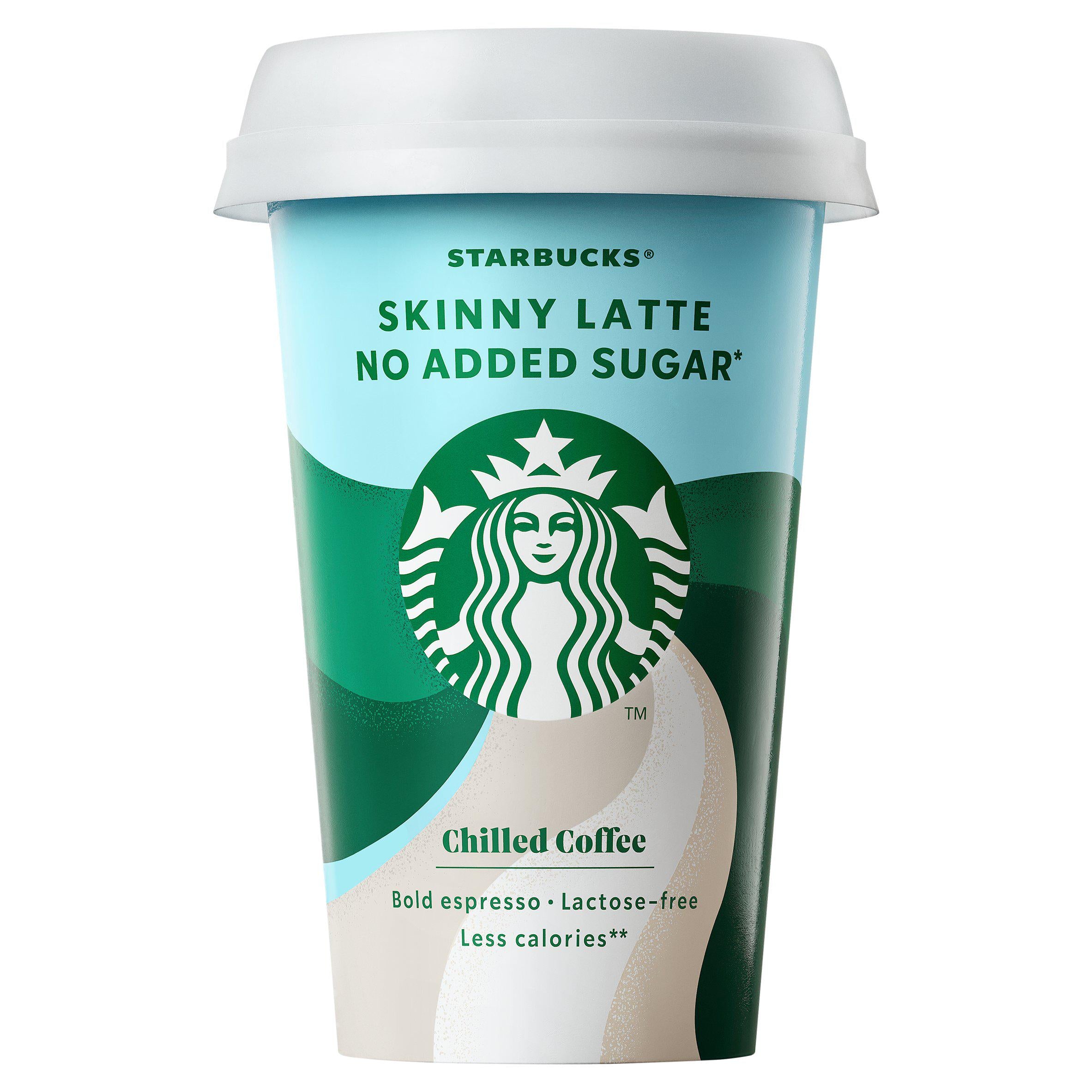 Starbucks Skinny Latte Lactose Free Flavoured Milk Iced Coffee 220ml All coffee Sainsburys   