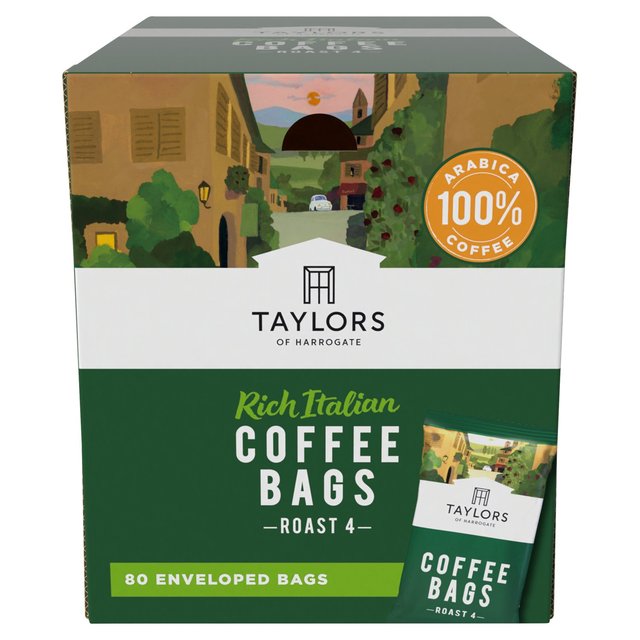 Taylors Of Harrogate Rich Italian Ground Coffee Bags   80 per pack GOODS M&S   