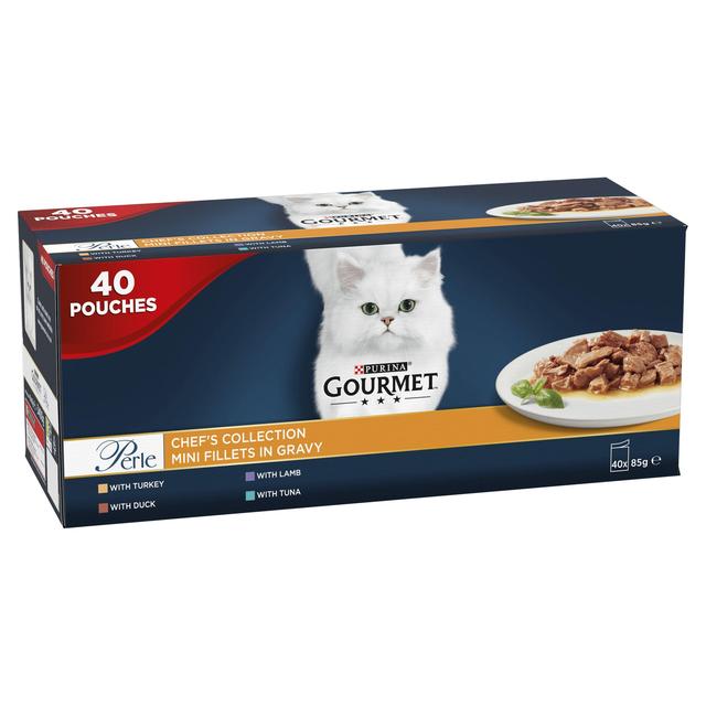 Gourmet Perle Chef's Collection in Gravy Wet Cat Food   40 x 85g GOODS M&S   