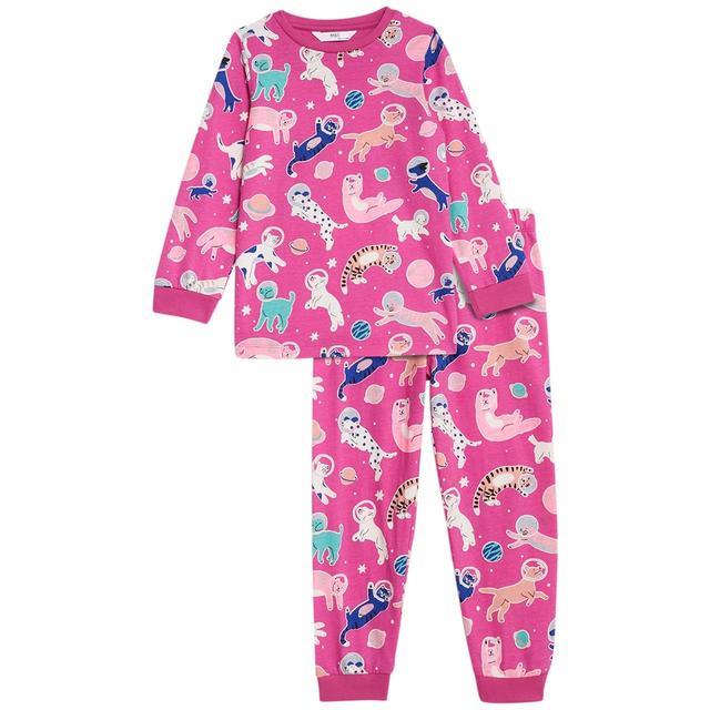 M&S Cat PJ 2-7 Years Pink