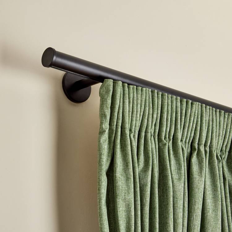 Argos Home black curtain track 200cm - British product