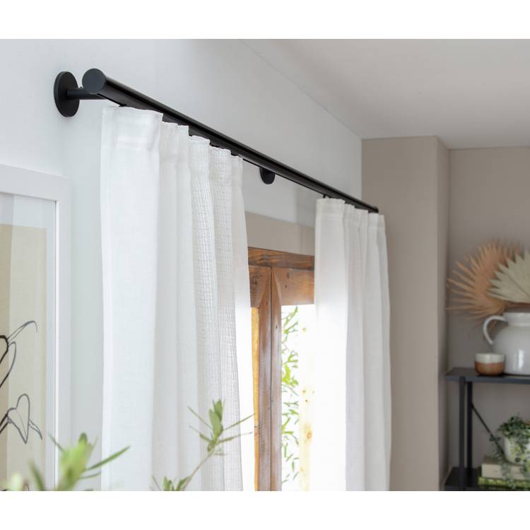 Argos Home black curtain track 200cm - British product
