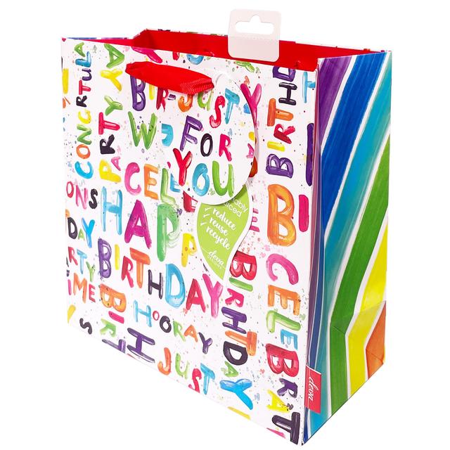 Happy Bright Medium Gift Bag GOODS M&S   