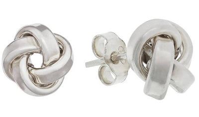 Argos Revere Italian Sterling Silver Knot Stud Earrings- Buy online at McGrocer