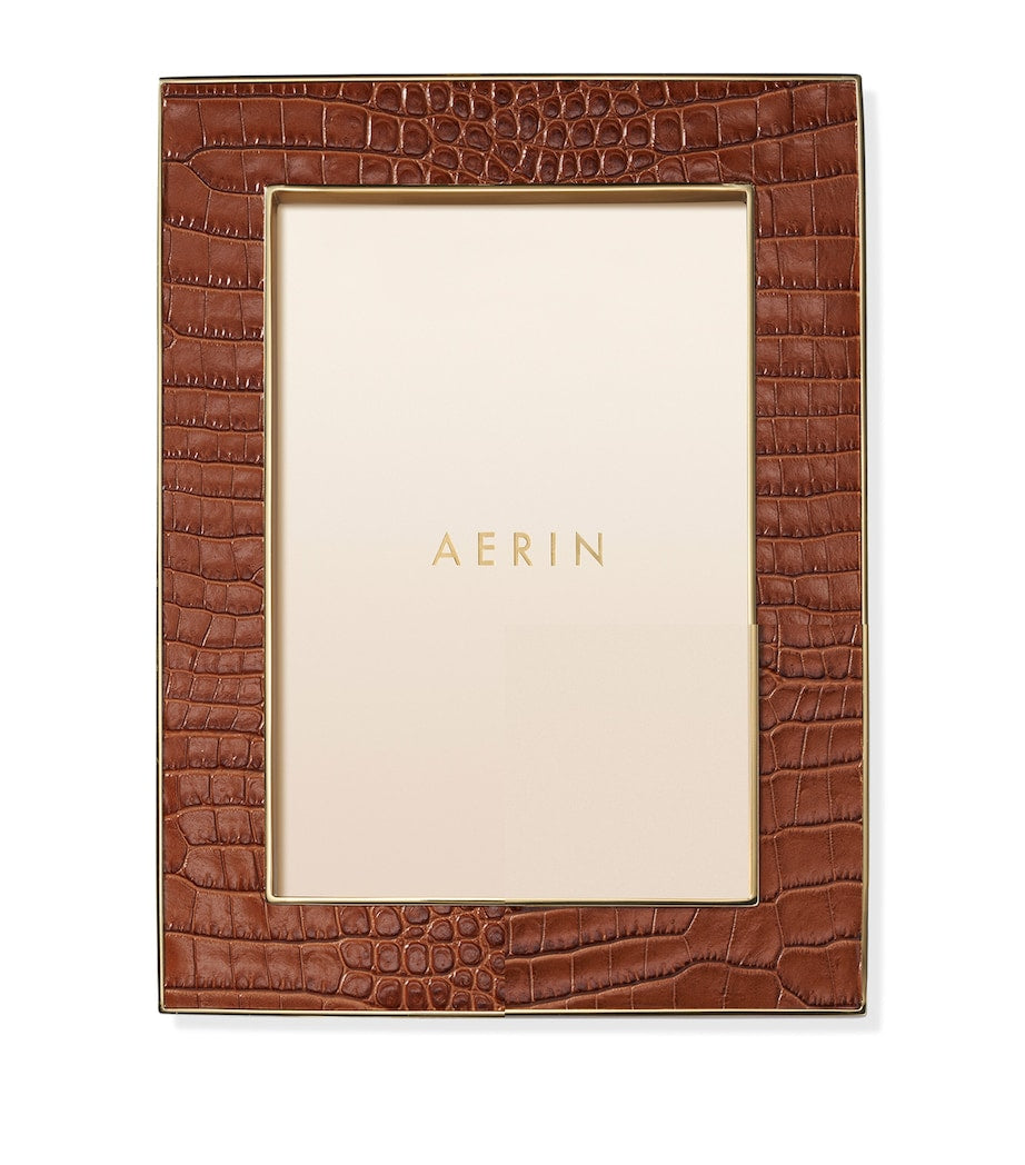 Aerin Leather Classic Photo Frame 5'' x 7'' - British product