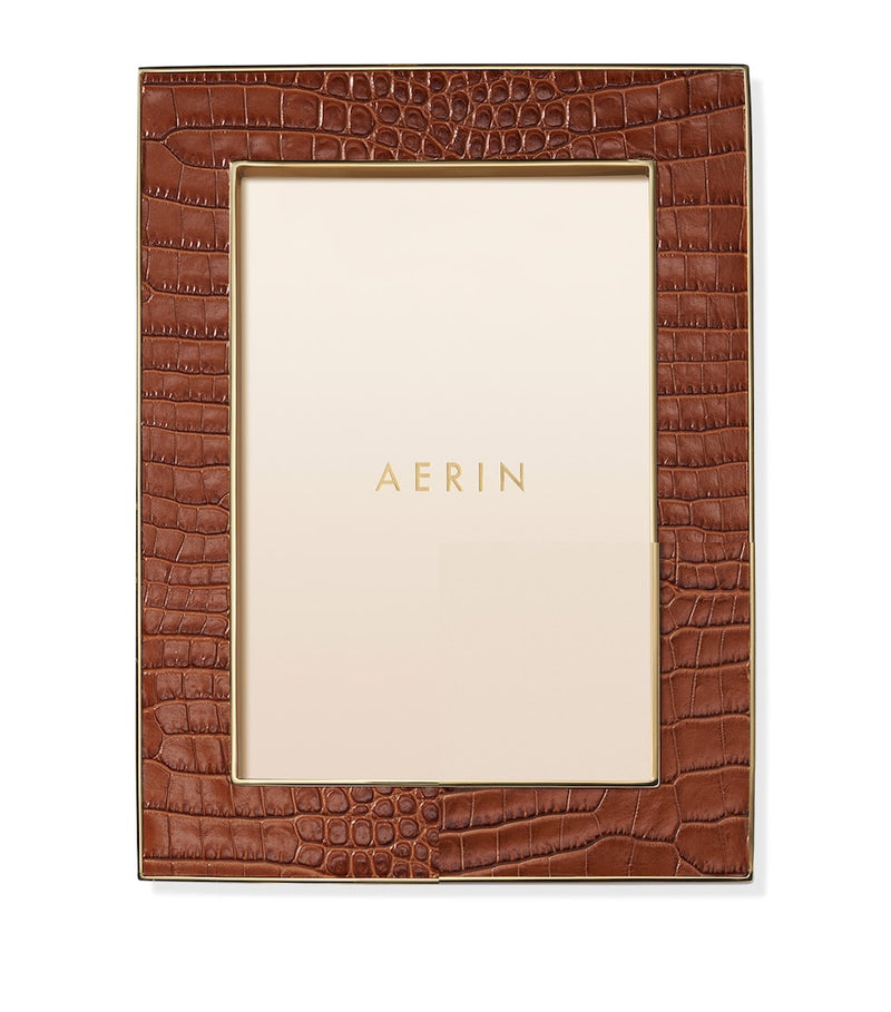 Aerin Leather Classic Photo Frame 5'' x 7'' - British product