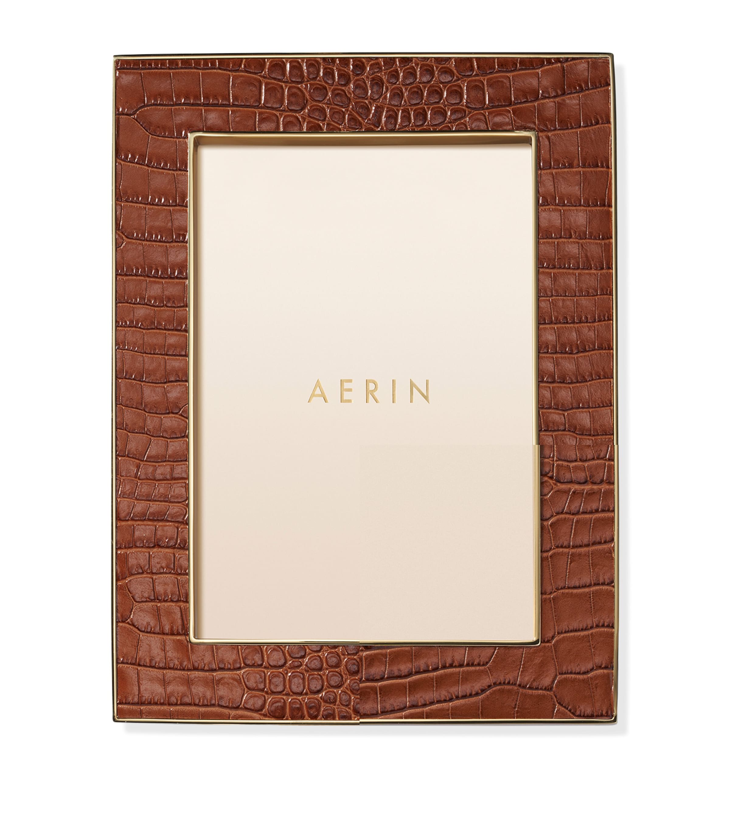 Aerin Leather Classic Photo Frame 5'' x 7'' - British product