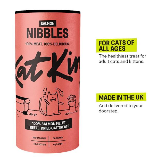 KatKin Salmon Nibbles Cat Treats   50g