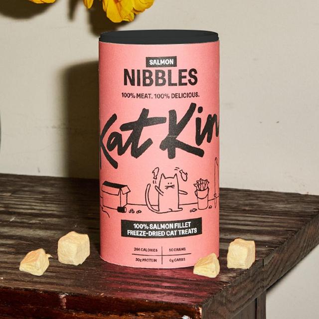 KatKin Salmon Nibbles Cat Treats   50g