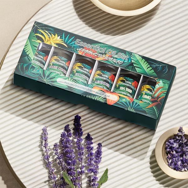 Livingandhome aromatherapy essential oil set 6x10ml, UK version