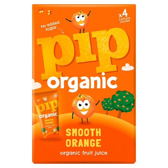 Pip Organic Kids Smooth Orange Juice   4 x 180ml GOODS M&S   