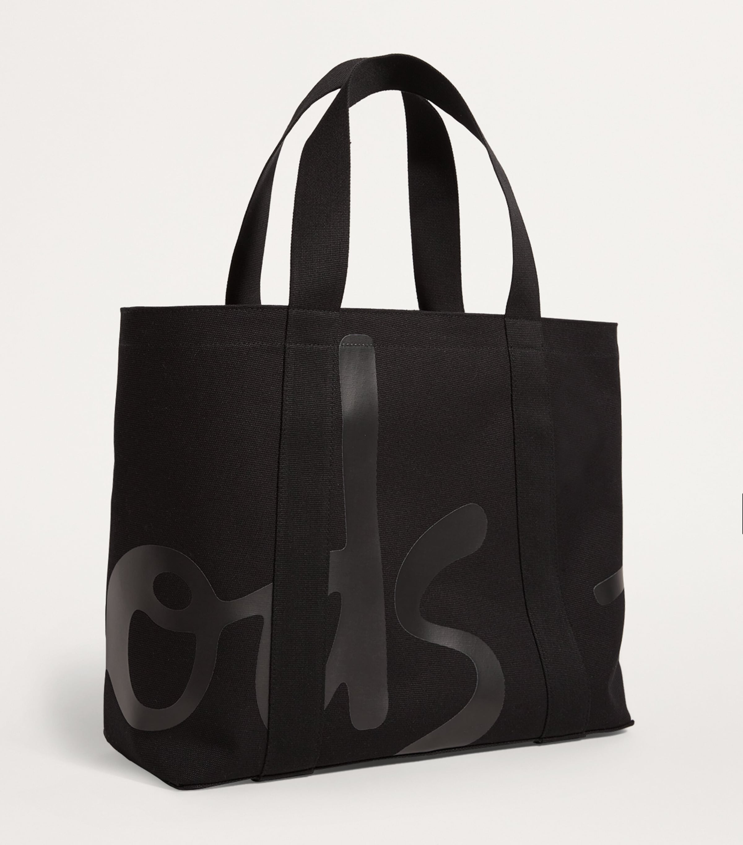Harrods medium cotton logo tote bag, UK version