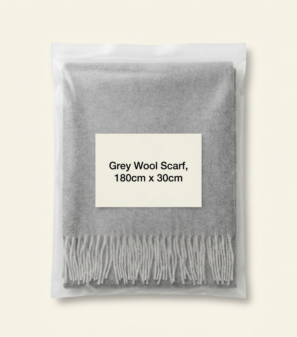 Prada wool-cashmere logo scarf 185cm x 70cm, imported from the UK
