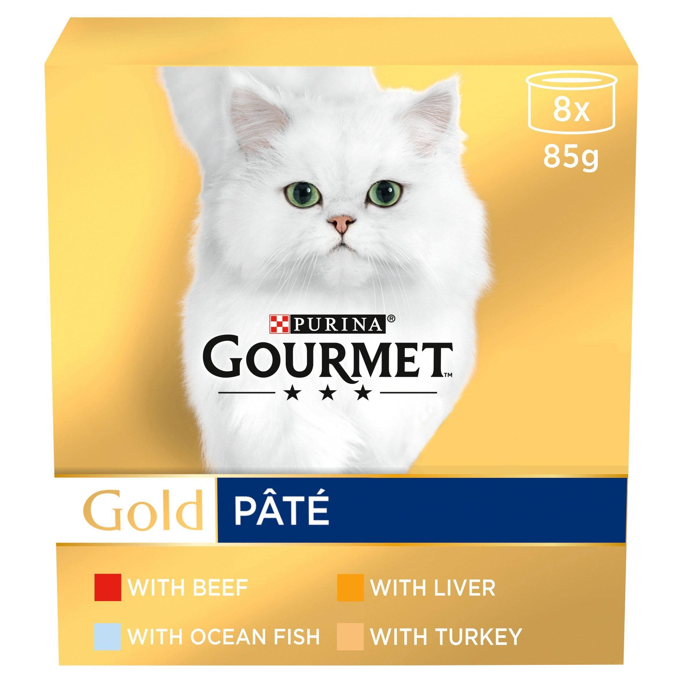 Gourmet Gold Pate Recipes 8x85g (680g) Cat cans & tins Sainsburys   