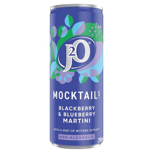 J2O Blackberry & Blueberry Martini Mocktail   250ml GOODS M&S   