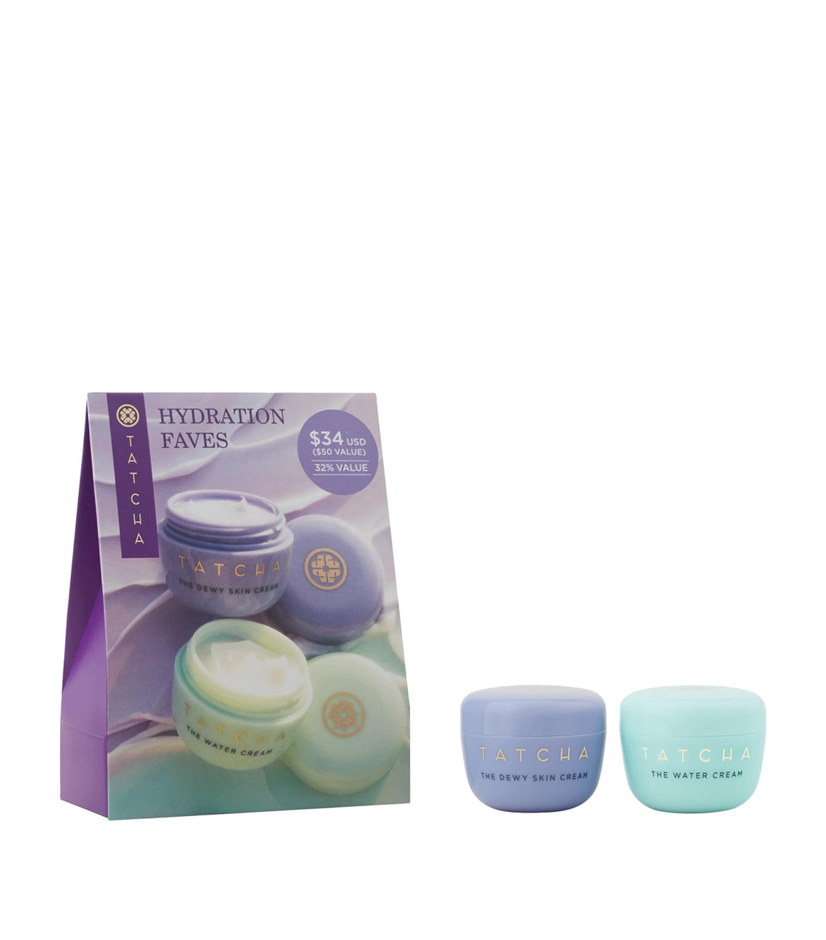 Tatcha moisturiser duo skincare set 2 x 15ml (British brand)