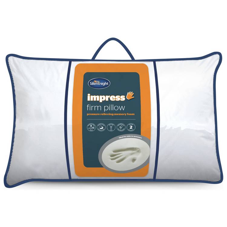 Silentnight memory foam firm pillow 48x74cm, imported from the UK