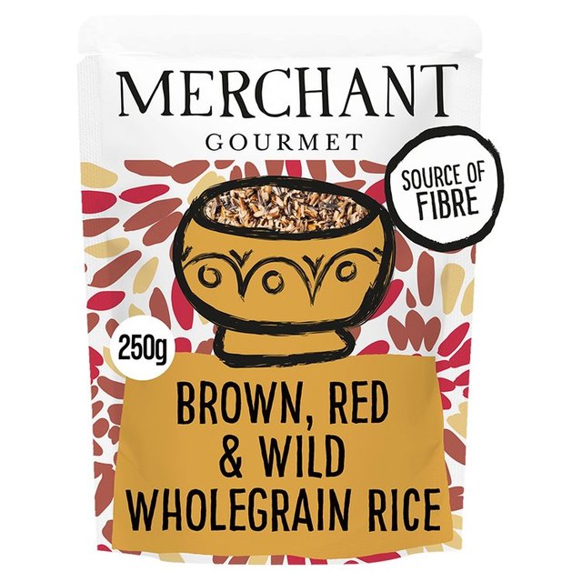 Merchant Gourmet Wholegrain Brown Red & Wild Microwave Rice    250g GOODS M&S   