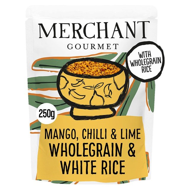 Merchant Gourmet Mango Chilli & Lime Wholegrain & White Microwave Rice    250g GOODS M&S   