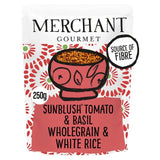 Merchant Gourmet SunBlush Tomato & Basil Wholegrain & White Microwave Rice    250g GOODS M&S   