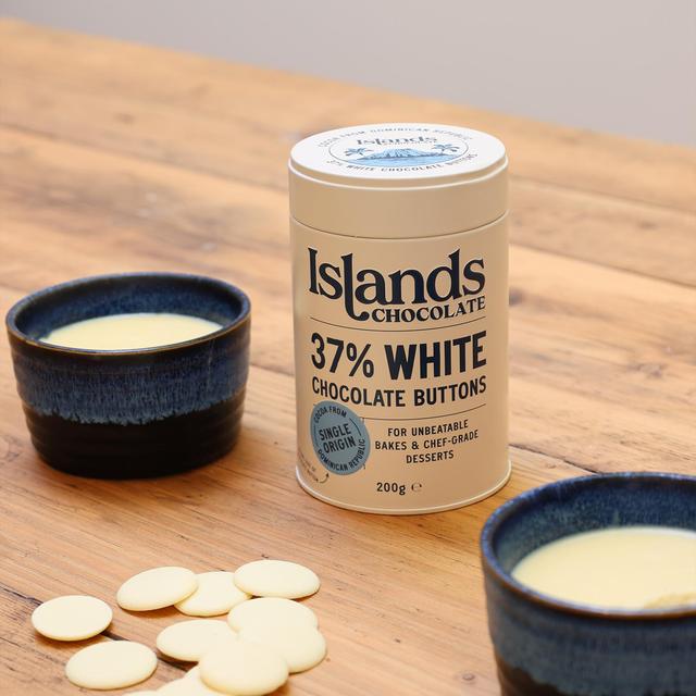 Islands Chocolate 37% White Chocolate Buttons   200g GOODS M&S   