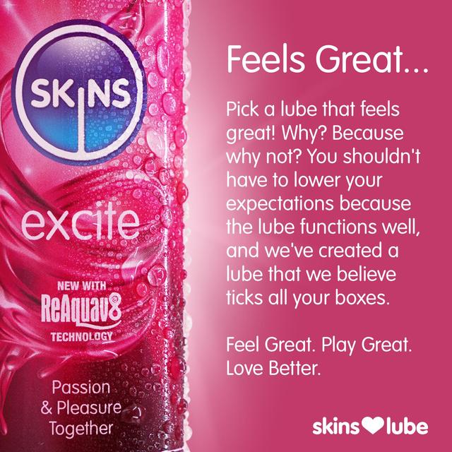 Skins Excite Tingling Water Based Lubricant    130ml GOODS M&S   